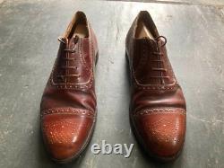Church's 10.5 Brogue in Brown Leather Rare Vintage Kenton Custom Grade Shoes