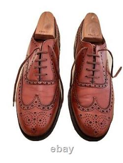 Church's Attleborough Custom Grade Dark Tan Brown Leather Shoes UK 10F Last 103