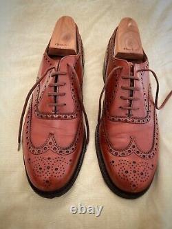 Church's Attleborough Custom Grade Dark Tan Brown Leather Shoes UK 10F Last 103