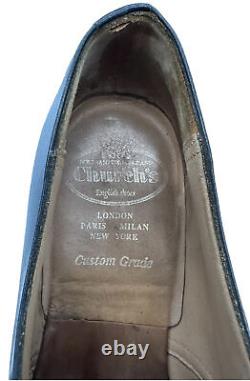 Church's Becuet Black Leather Monk Shoes Custom Grade Handmade UK8.5