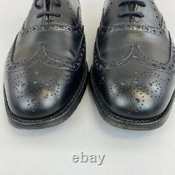 Church's Black Leather Brogues Lace Up Dress Shoes Custom Grade Size UK7.5 G
