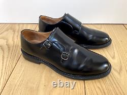 Church's Black Leather Monk Strap Shoe. Sz 46 Customm Grade