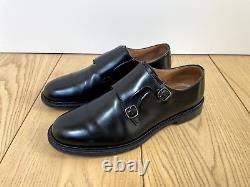 Church's Black Leather Monk Strap Shoe. Sz 46 Customm Grade