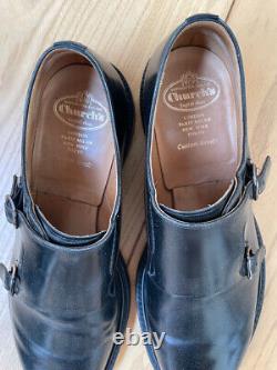 Church's Black Leather Monk Strap Shoe. Sz 46 Customm Grade