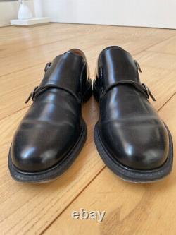 Church's Black Leather Monk Strap Shoe. Sz 46 Customm Grade