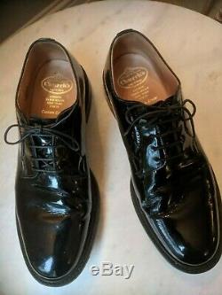 Church's Black Patent Leather Classic Derby Shoe. Custom Grade. UK 11 / EU 46
