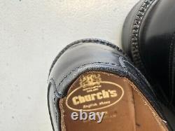 Church's Brixham Black Leather Shoes 75F 42 Custom Grade Original Dust Bags