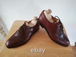 Church's Brogues Shoes Custom Grade Brown Leather Men's UK Size 7.5G US 8.5
