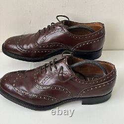 Church's Burwood Brown Shoes UK 8 G Custom Grade All Leather Made In England