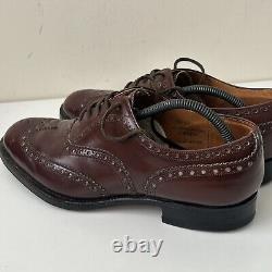 Church's Burwood Brown Shoes UK 8 G Custom Grade All Leather Made In England