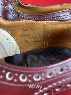 Church's Burwood brogues custom grade goodyear welt oxblood shoes size 9 $1000+