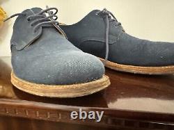 Church's Canvas Shoes Blue Custom Grade