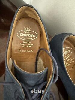 Church's Canvas Shoes Blue Custom Grade