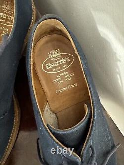 Church's Canvas Shoes Blue Custom Grade