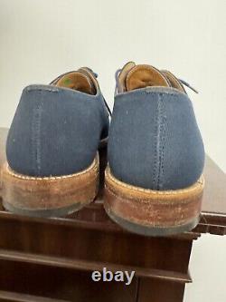 Church's Canvas Shoes Blue Custom Grade