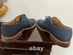 Church's Canvas Shoes Blue Custom Grade