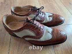 Church's Chetwynd 450 Custom Grade Leather / Canvas Brogue Shoes 75F UK 7.5 F