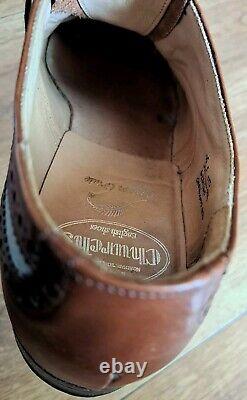 Church's Chetwynd 450 Custom Grade Leather / Canvas Brogue Shoes 75F UK 7.5 F