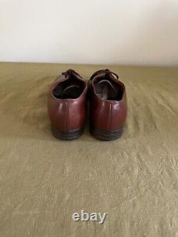 Church's Consul 173 Custom Grade Oxford Shoes Size 9C Burgundy Leather Vintage