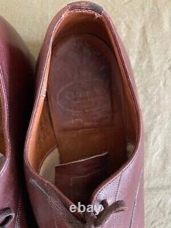 Church's Consul 173 Custom Grade Oxford Shoes Size 9C Burgundy Leather Vintage