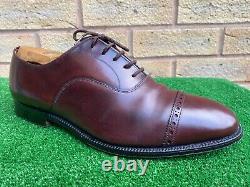 Church's Custom Grade 100% Brown Leather Mens Oxford Shoes Size 10.5 G VGC