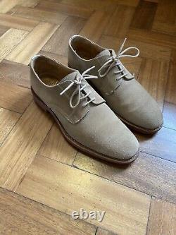 Church's Custom Grade Beige Suede Shoes 7.5 Used RRP £500+