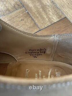 Church's Custom Grade Beige Suede Shoes 7.5 Used RRP £500+