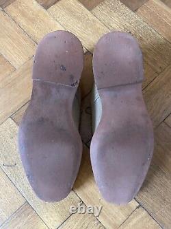 Church's Custom Grade Beige Suede Shoes 7.5 Used RRP £500+