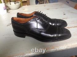 Church's Custom Grade Black Diplomat Semi Brogue Oxford Shoes Size 11 D