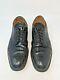 Church's Custom Grade Black Leather Wingtip Brogue Shoes Mens Uk Size 8 F Vtg
