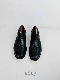Church's Custom Grade Black Oxford Wing Tip Leather Chetwynd Brogue Shoes UK 9