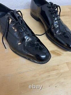 Church's Custom Grade Black Patent Leather Lace up Mens Shoe Size 10