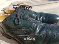 Church's Custom Grade Brogues Green man's shoes Size 12 Us
