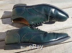 Church's Custom Grade Brogues Green man's shoes Size 12 Us