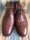 Church's Custom Grade Brown Leather Wing Tip Shoes 11 D Made In U K Mint