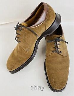 Church's Custom Grade Brown Suede Men's Derby Shoes Size UK 8