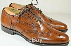 Church's Custom Grade Brown Wingtip Dress Shoes Size UK 6.5 F US 7 D