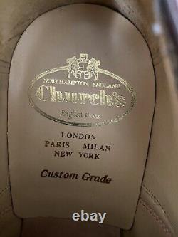 Church's Custom Grade Burgundy Leather Oxfords Men's Size 6.5