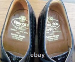 Church's Custom Grade Chetwynd Black Oxford Brogues Size 9.5 C