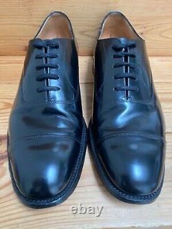 Church's Custom Grade Consul Black Leather Oxford Shoes UK 7.5 In Original Box