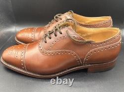 Church's Custom Grade Diplomat Brown Leather Brogue Men's Shoes UK Size 8.0 F