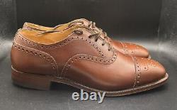 Church's Custom Grade Diplomat Brown Leather Brogue Men's Shoes UK Size 8.0 F