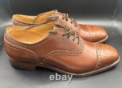 Church's Custom Grade Diplomat Brown Leather Brogue Men's Shoes UK Size 8.0 F