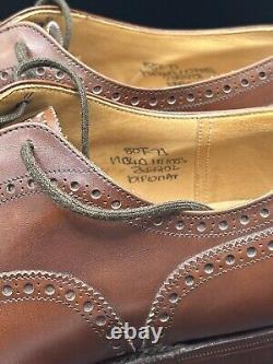 Church's Custom Grade Diplomat Brown Leather Brogue Men's Shoes UK Size 8.0 F