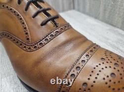 Church's Custom Grade Diplomat Walnut Brown Leather Brogue Shoes UK Size 10 Vgc