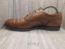 Church's Custom Grade Diplomat Walnut Brown Leather Brogue Shoes UK Size 10 Vgc