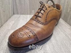 Church's Custom Grade Diplomat Walnut Brown Leather Brogue Shoes UK Size 10 Vgc