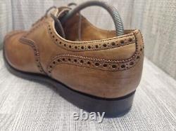 Church's Custom Grade Diplomat Walnut Brown Leather Brogue Shoes UK Size 10 Vgc