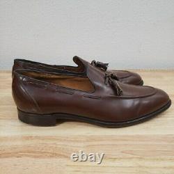 Church's Custom Grade Kingsley Shoes Mens 13 D Brown Leather Tassel Loafers