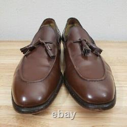 Church's Custom Grade Kingsley Shoes Mens 13 D Brown Leather Tassel Loafers